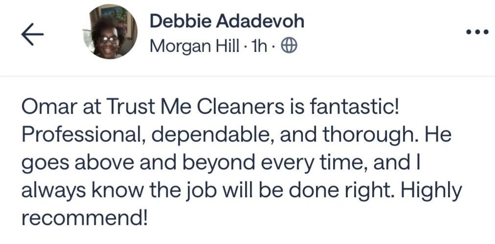 Trust me cleaners customer review 4